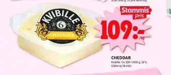 ICA Kvantum Kvibille cheddar erbjuda