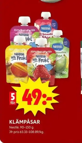 ICA Kvantum Nestlé barnmat erbjuda