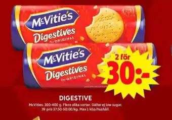 ICA Maxi Mcvities digestive kex erbjuda