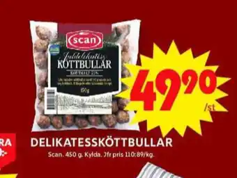 ICA Maxi Scan köttbullar erbjuda