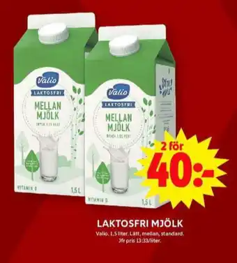 ICA Maxi Valio lättmjölk erbjuda