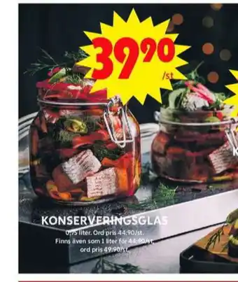 ICA Maxi Blomsterboda konserveringsglas erbjuda