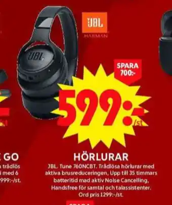 ICA Maxi Jbl headset erbjuda