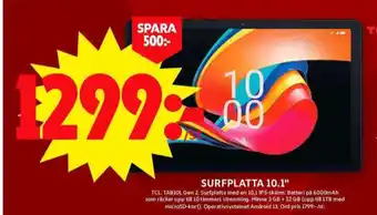 ICA Maxi Tcl surfplatta erbjuda