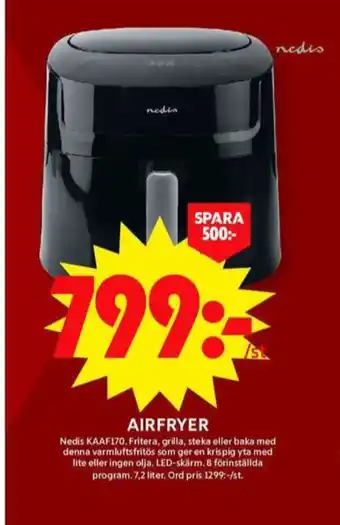 ICA Maxi Nedis airfryer erbjuda