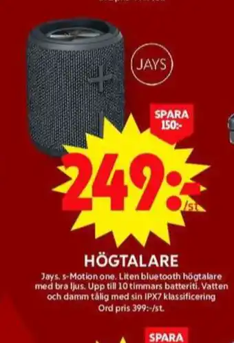 ICA Maxi Jays högtalare erbjuda