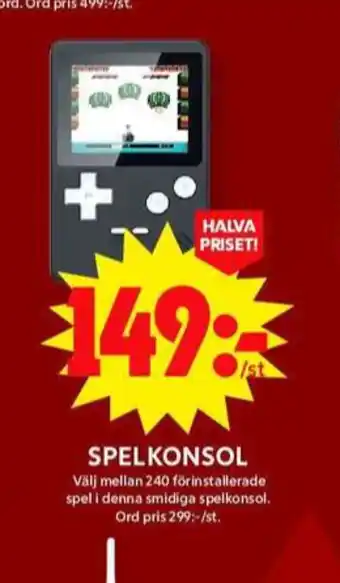 ICA Maxi Jays spelkonsol erbjuda