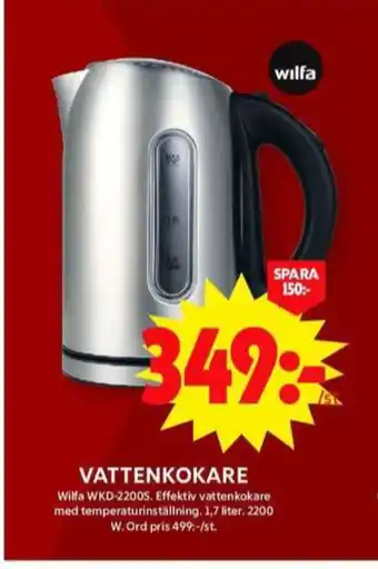 ICA Maxi Wilfa vattenkokare erbjuda