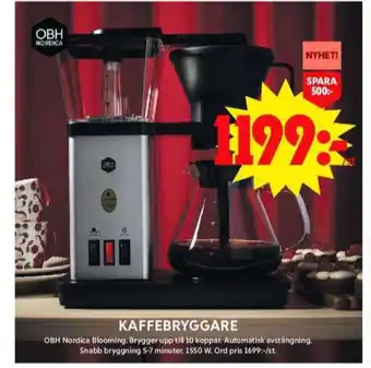 ICA Maxi Obh nordica kaffebryggare erbjuda
