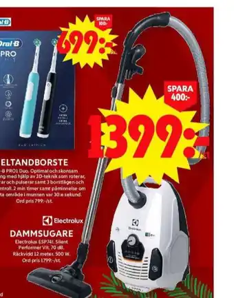 ICA Maxi Electrolux dammsugare erbjuda