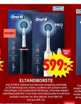 ICA Maxi Braun oral-b eltandborste erbjuda