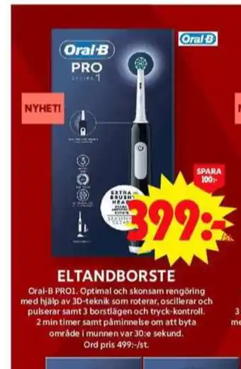 ICA Maxi Braun oral-b eltandborste erbjuda