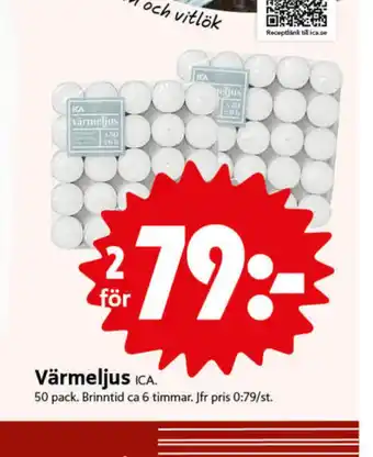 ICA Nära Ica värmeljus erbjuda