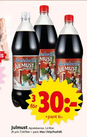ICA Nära Apotekarnes julmust erbjuda