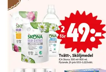 ICA Nära Skona tvättmedel flytande erbjuda