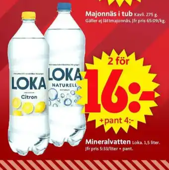 ICA Supermarket Citron mineralvatten erbjuda