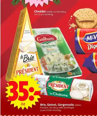 ICA Supermarket President brie erbjuda