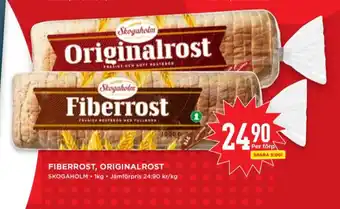 Willys Fiberrost toastbröd erbjuda