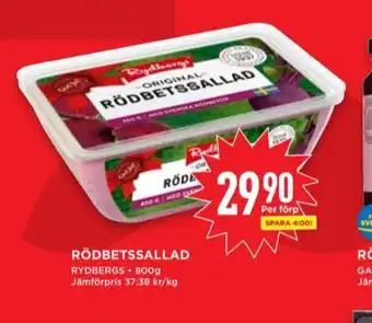 Willys Rydbergs rödbetssallad erbjuda