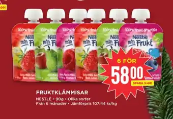 Willys Nestlé barnmat erbjuda