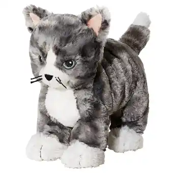 IKEA Lilleplutt mjukdjur, katt grå/vit erbjuda