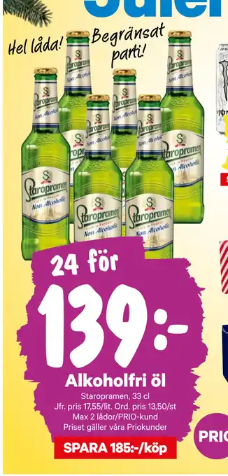 City Gross Alkoholfri öl erbjuda