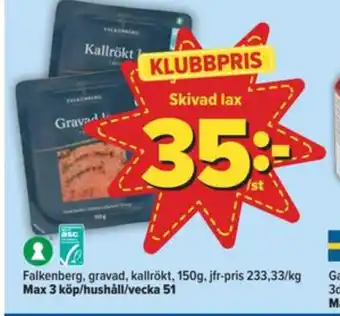 Östenssons Falkenberg seafood lax erbjuda