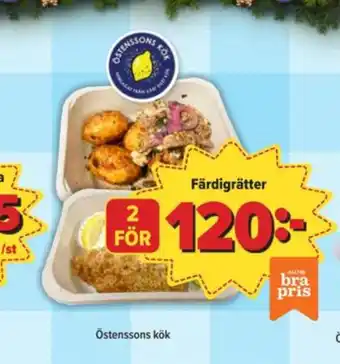 Östenssons Östenssons färdigrätter erbjuda