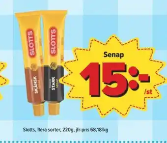 Östenssons Slotts senap erbjuda