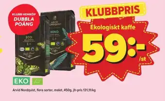 Östenssons Reko kaffebönor erbjuda