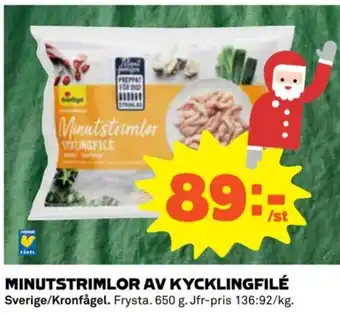 Coop MINUTSTRIMLOR AV KYCKLINGFILÉ erbjuda