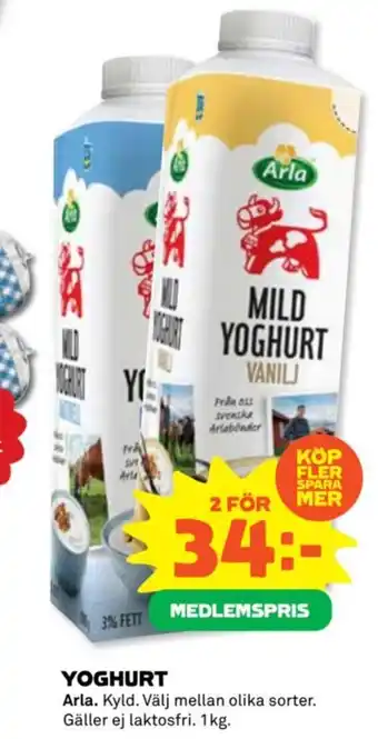 Coop YOGHURT erbjuda