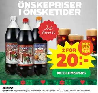 Coop JULMUST erbjuda