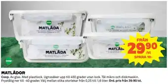 Coop MATLÅDOR erbjuda