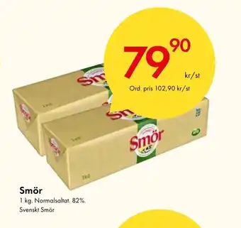 Snabbgross Smör 1 kg. Normalsaltat. 82%. Svenskt Smör erbjuda