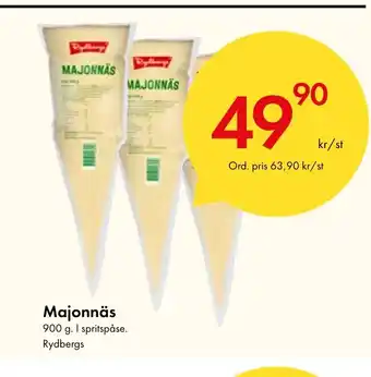 Snabbgross Majonnäs 900 g. I spritspåse. Rydbergs erbjuda