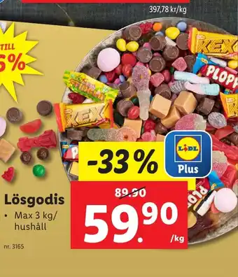Lidl Lösgodis erbjuda