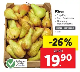 Lidl Päron erbjuda