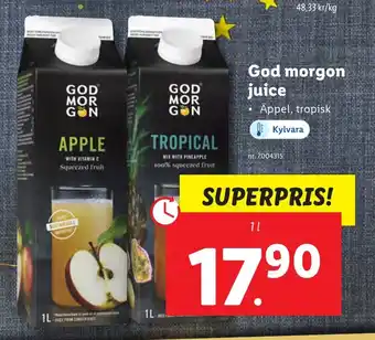 Lidl God morgon juice erbjuda