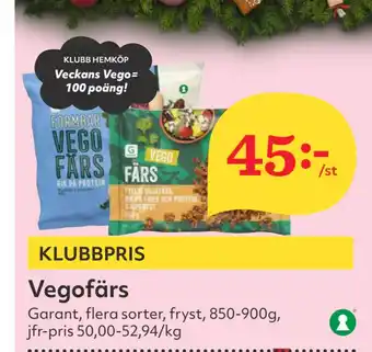 Hemköp Vegofärs erbjuda