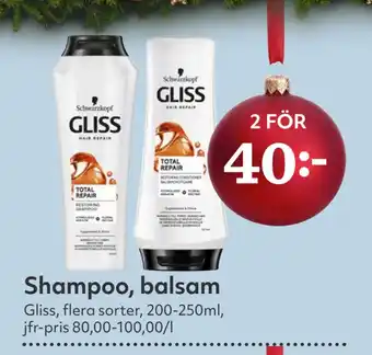 Hemköp Shampoo, balsam erbjuda