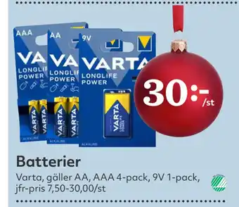 Hemköp Batterier erbjuda
