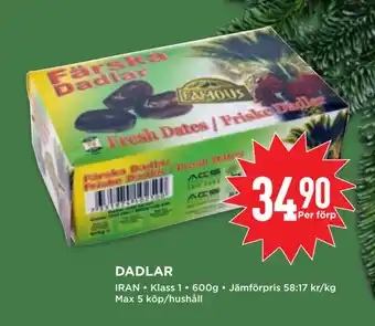 Willys Dadlar erbjuda