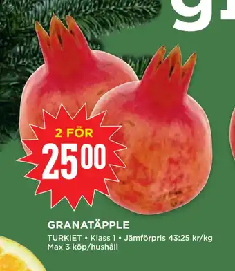 Willys Granatäpple erbjuda