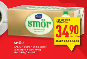 Willys Smör erbjuda
