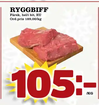 Din Mat Ryggbiff erbjuda