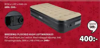 JYSK Bredeng/ flocked high luftmadrass erbjuda