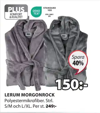 JYSK Lerum morgonrock erbjuda