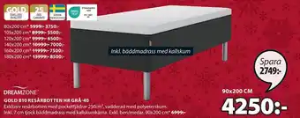 JYSK Gold b10 resårbotten hr grå-40 erbjuda