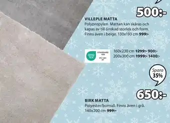 JYSK Birk matta erbjuda